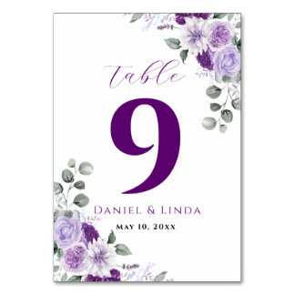 Whispers of Lavender: Elegance in Bloom Table Number