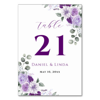 Whispers of Lavender: Elegance in Bloom Table Number