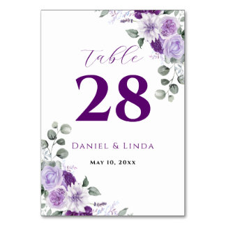 Whispers of Lavender: Elegance in Bloom Table Number