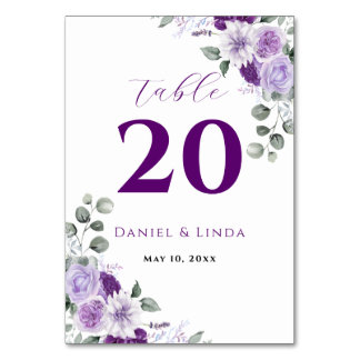 Whispers of Lavender: Elegance in Bloom Table Number