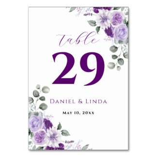 Whispers of Lavender: Elegance in Bloom Table Number