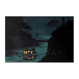 Whispers of Light: Fireflies at Ochanomizu Acrylic Print