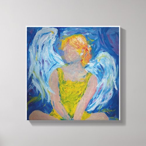 Whispers of Love Angel Canvas Print