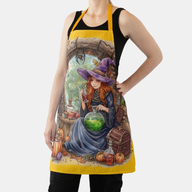 Whispers of Magic, Beautiful Witch and Her Potion Apron (Insitu)