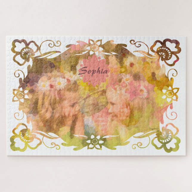 Whispers of Magic: Two Fairy Friends in a Garden Jigsaw Puzzle (Horizontal)