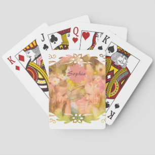 Whispers of Magic: Two Fairy Friends in a Garden Poker Cards