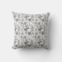 Whispers Of Nature Black Grey Vintage Botanical