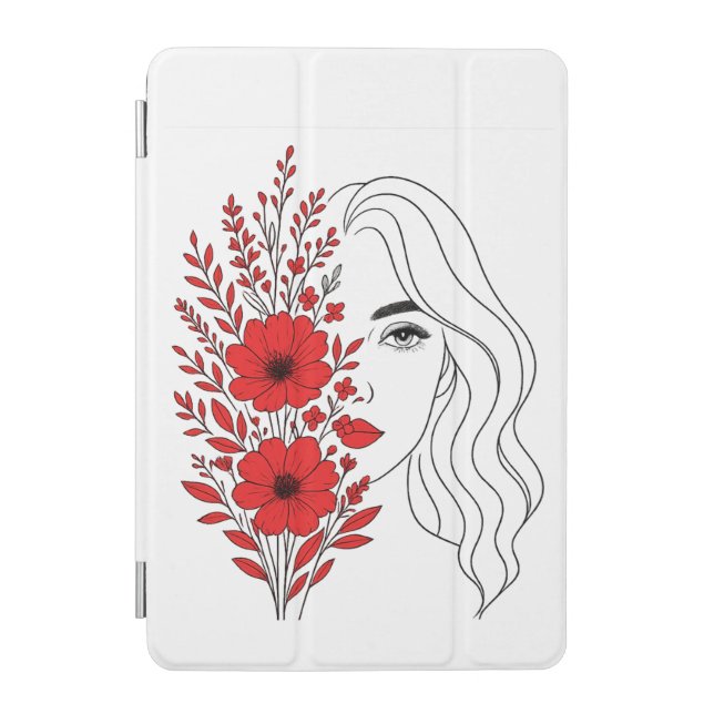 Whispers of Nature – Feminine Beauty in Bloom iPad Mini Cover (Front)