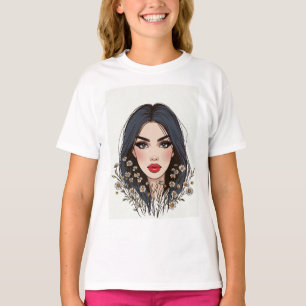 Whispers of Nature – Feminine Beauty in Bloom T-Shirt
