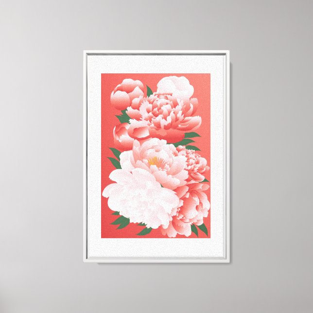 Whispers of Peony Grace Canvas Print (Front)