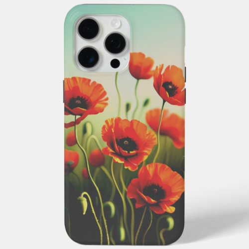 Whispers of Poppies A Cinematic Reverie iPhone 15 Pro Max Case