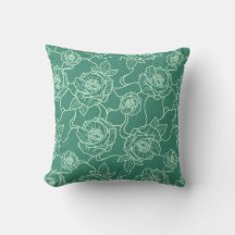 Whispers of Rose, Elegant Line Art Floral Pattern