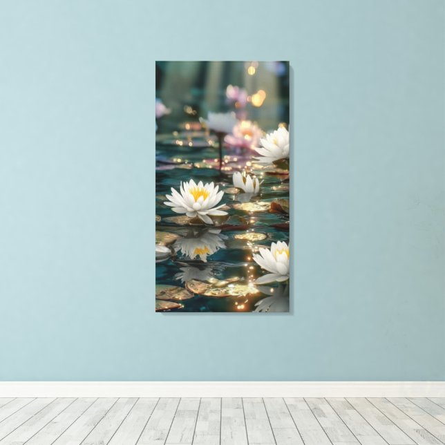 Whispers of Serenity Canvas Print (Insitu(Wood Floor))