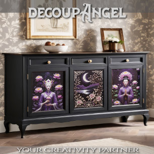 Whispers of Serenity - Set of 3 - Decoupage Wrapping Paper Sheets