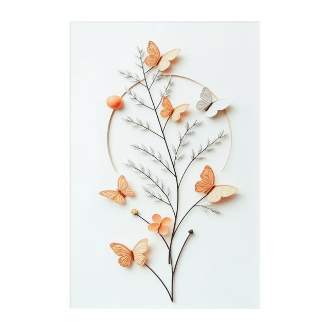 Whispers of spring on a gentle breeze acrylic print (Front)