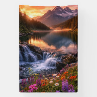 Whispers of the Alpine Sunset Banner