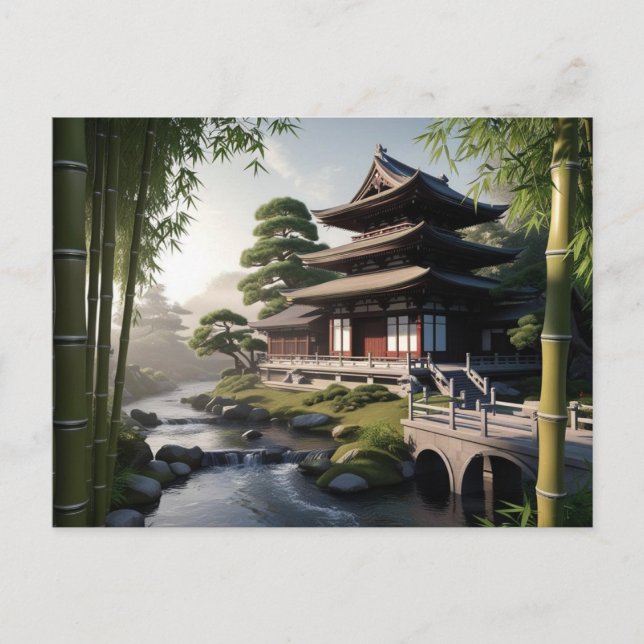 Whispers of the Bamboo Bridge Postcard (Front)
