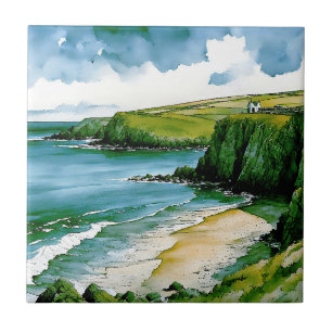 Whispers of the Celtic Sea Ceramic Tile