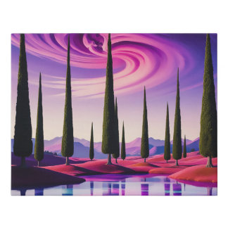 Whispers of the Cosmic Vortex Faux Canvas Print