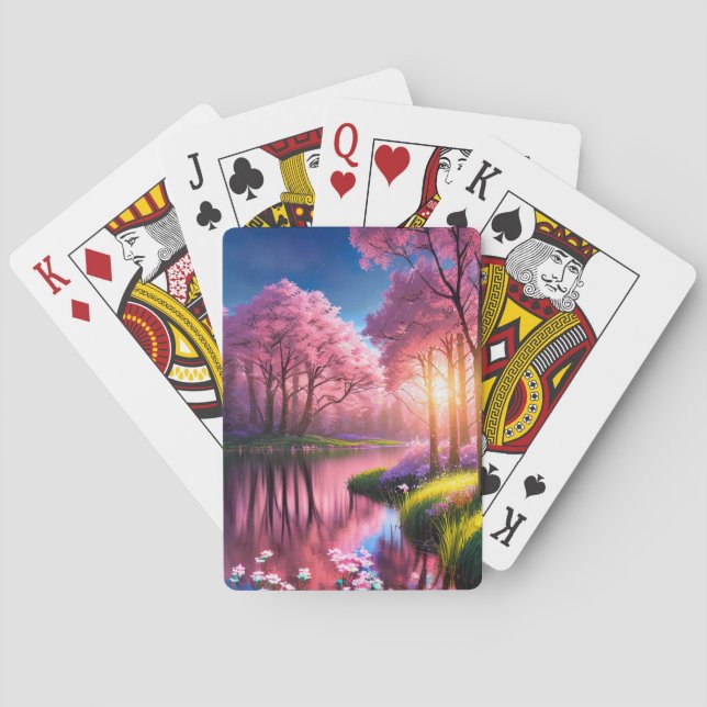 Whispers of the Emerald Banks Poker Cards (Back)