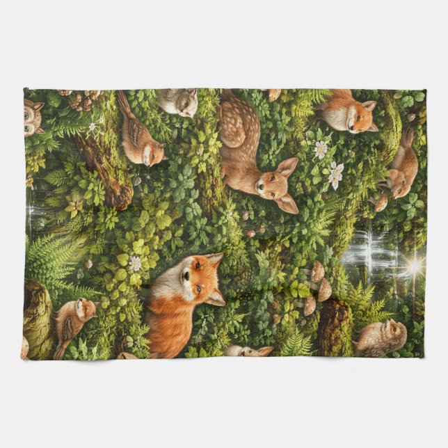 Whispers of the Forest Kitchen Towel (Horizontal)