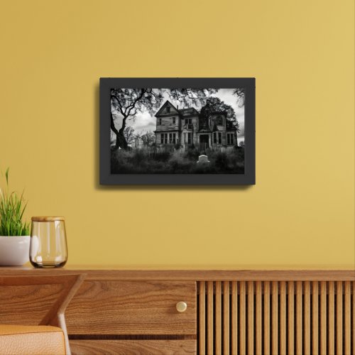Whispers of the Forgotten Farm A Haunting Tale Framed Art