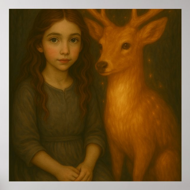 Whispers of the Glade – Deer Spirit Companion Holder (Front)