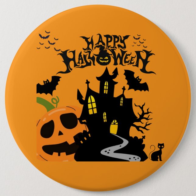 Whispers of the Graveyard orange Button (Front)