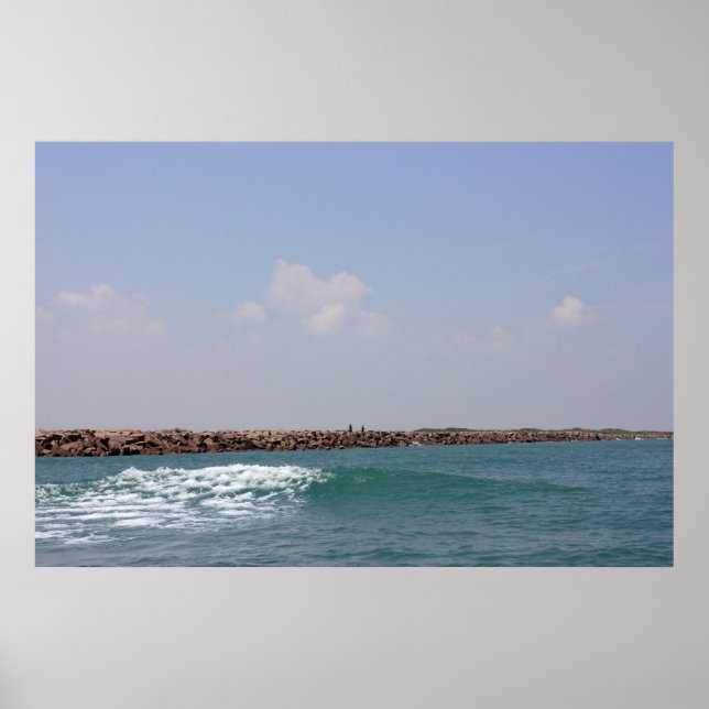 Whispers of the Gulf: A Gentle Wave's Embrace Poster (Front)