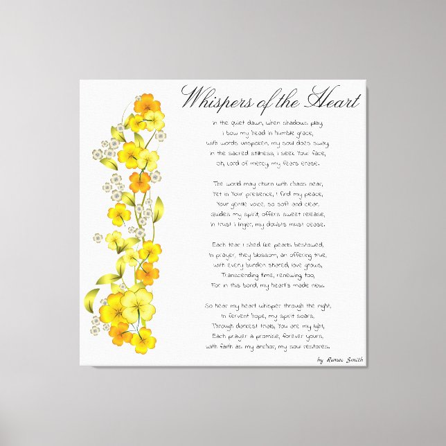 Whispers of the Heart Canvas Print (Front)