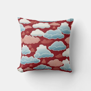 Whispers of the Heavens: A Chinese Cloud Pattern Throw Pillow