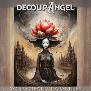 Whispers of the Lotus - Decoupage - Tissue Paper