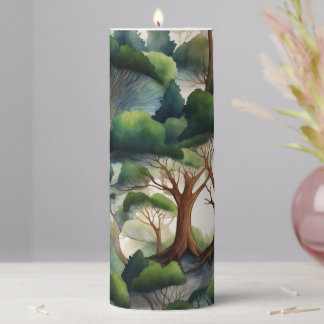 Whispers of the Mystic Wood Pillar Candle