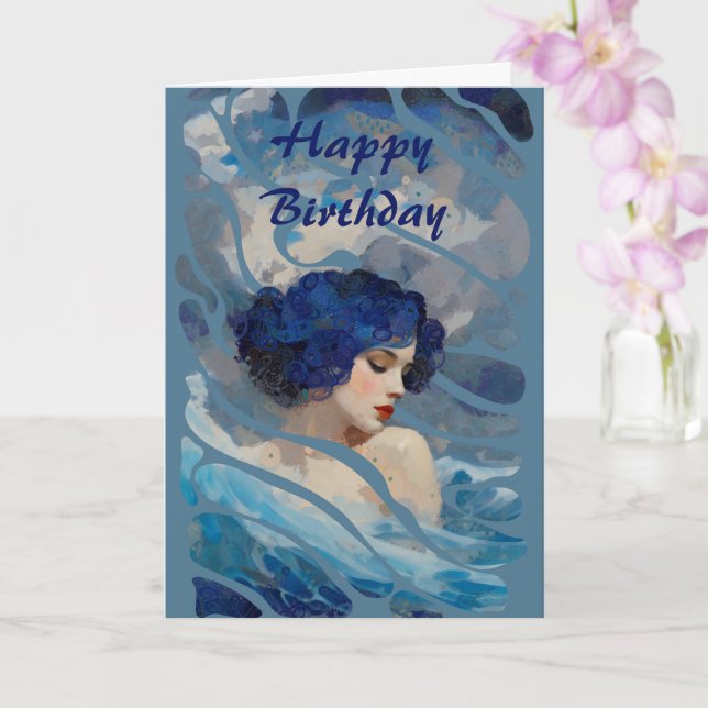 Whispers of the Ocean Goddess Card (Orchid)