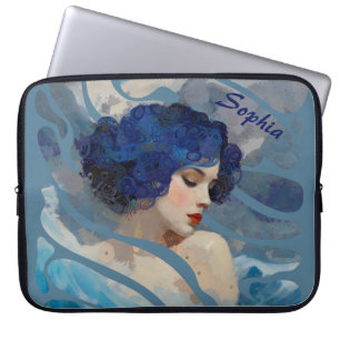Whispers of the Ocean Goddess Laptop Sleeve