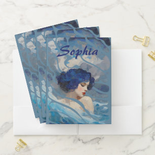 Whispers of the Ocean Goddess Pocket Folder