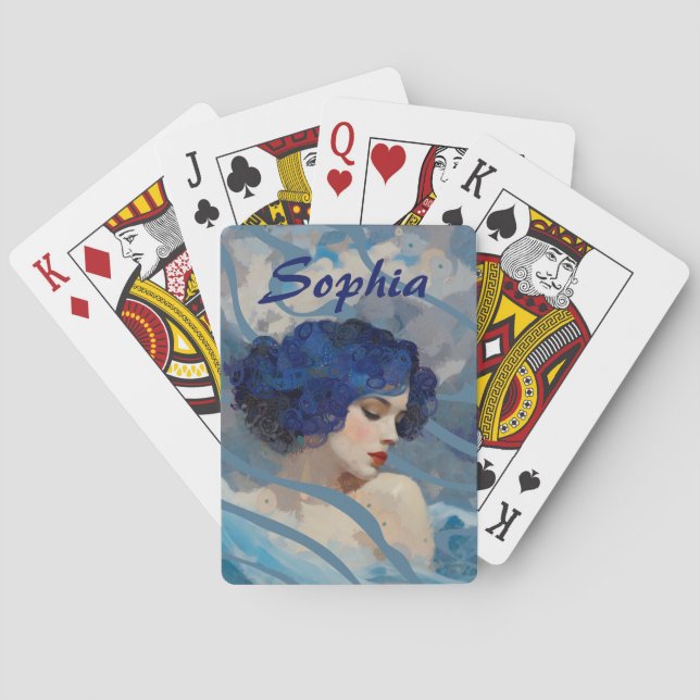 Whispers of the Ocean Goddess Poker Cards (Back)