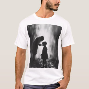 Whispers of the Past – A Haunting Charcoal Vision T-Shirt