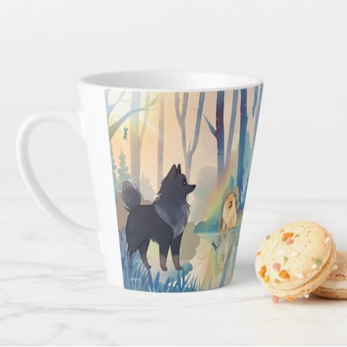 WHISPERS OF THE PAST Chow Lapphund  Latte Mug