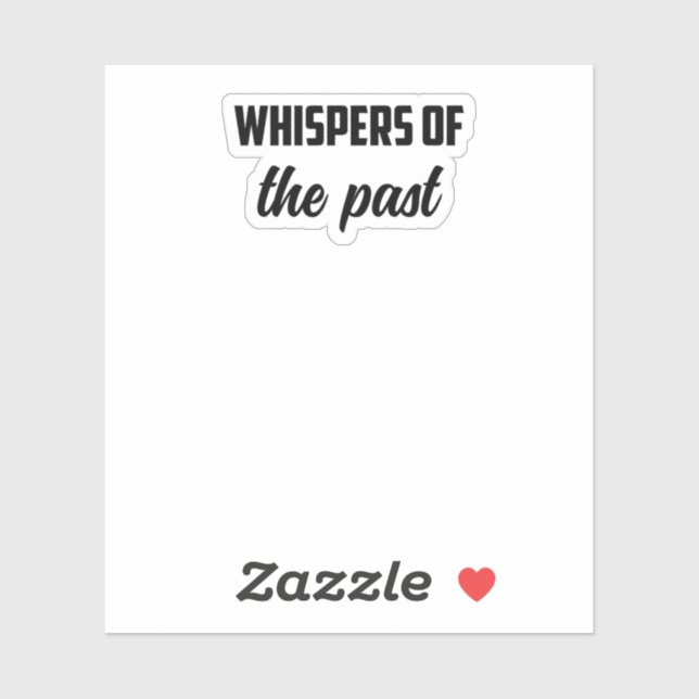 Whispers Of The Past: History Mystery Investigator Sticker (Sheet)
