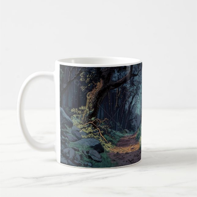 Whispers of the Silent Forest Coffee Mug (Left)
