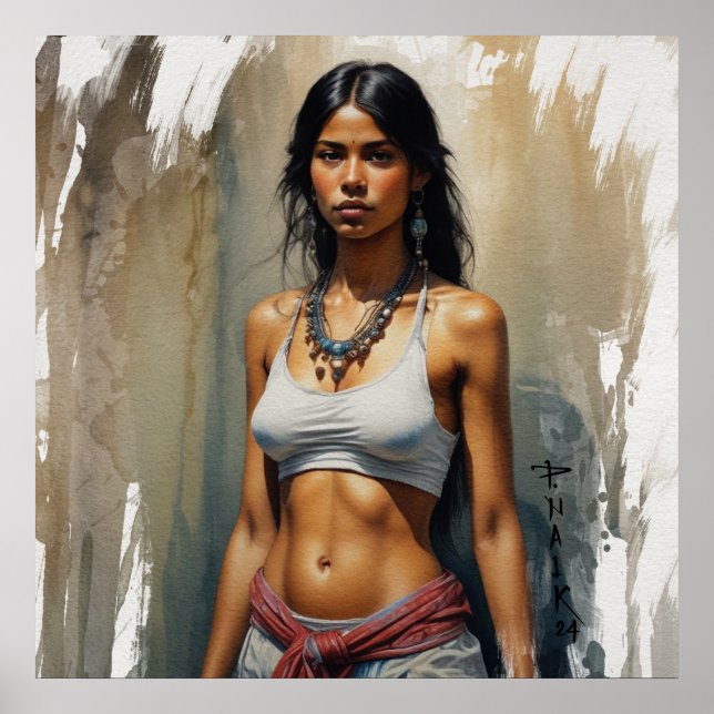 Whispers of the Soul- figurative painting Poster (Front)