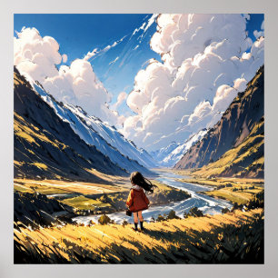 Whispers of the Valley: An Anime Journey Poster