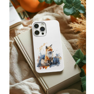 Whispers of the Wild Fox in Watercolor, custom iPhone 11 Case