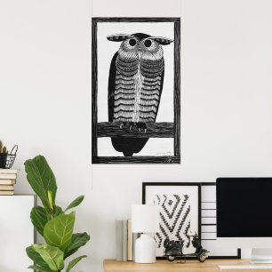 Whispers of the Wild: Horned Owl Poster