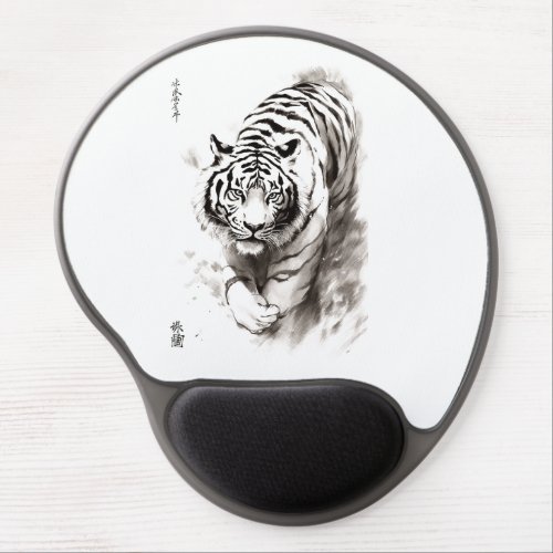 Whispers of the Wild White Tiger Collection _  Gel Mouse Pad