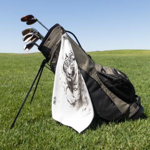Whispers of the Wild White Tiger Collection _  Golf Towel