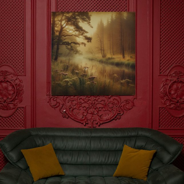 Whispers of the Willow River – Canvas Art (Golden hour marsh. Atmospheric cypress tree canvas. #BayouArt #SouthernCharm

)