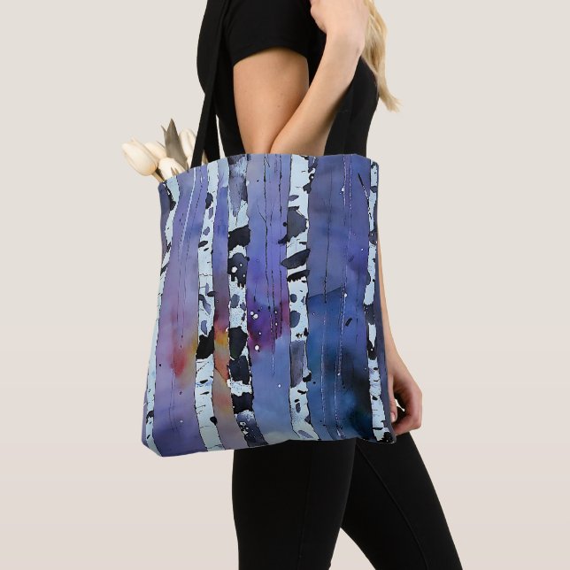 Whispers of the Winter Woods Tote Bag (Close Up)