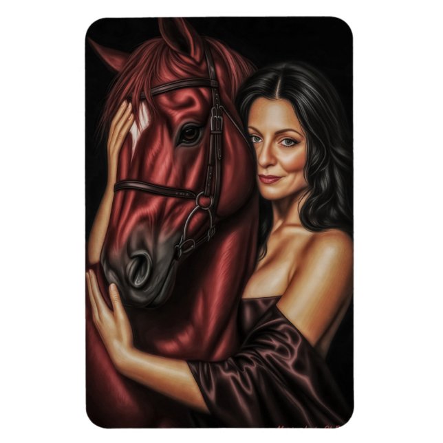 Whispers of the Year of the Red Fire Horse Magnet (Vertical)